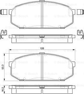 BOSCH 0 986 424 573 - Jarrupala, levyjarru inparts.fi