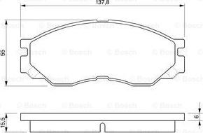 BOSCH 0 986 424 572 - Jarrupala, levyjarru inparts.fi