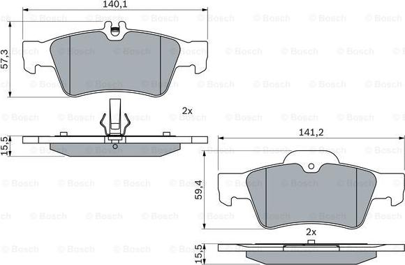 BOSCH 0 986 424 699 - Jarrupala, levyjarru inparts.fi