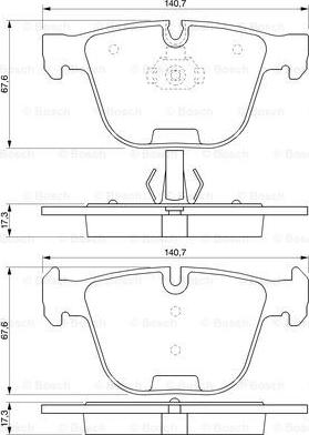 BOSCH 0 986 424 698 - Jarrupala, levyjarru inparts.fi