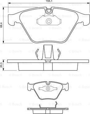 BOSCH 0 986 424 651 - Jarrupala, levyjarru inparts.fi