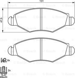 BOSCH 0 986 424 660 - Jarrupala, levyjarru inparts.fi