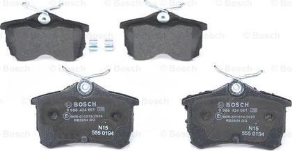 BOSCH 0 986 424 661 - Jarrupala, levyjarru inparts.fi