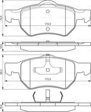 BOSCH 0 986 424 668 - Jarrupala, levyjarru inparts.fi