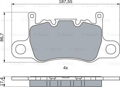 BOSCH 0 986 424 605 - Jarrupala, levyjarru inparts.fi