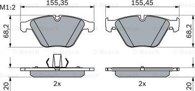 BOSCH 0 986 424 608 - Jarrupala, levyjarru inparts.fi