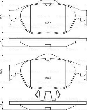 BOSCH 0 986 424 616 - Jarrupala, levyjarru inparts.fi