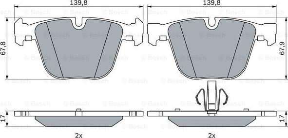 BOSCH 0 986 424 612 - Jarrupala, levyjarru inparts.fi