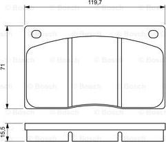 BOSCH 0 986 424 684 - Jarrupala, levyjarru inparts.fi