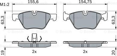 BOSCH 0 986 424 620 - Jarrupala, levyjarru inparts.fi