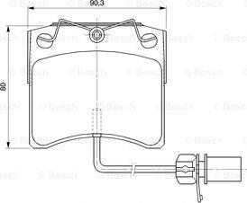 BOSCH 0 986 424 673 - Jarrupala, levyjarru inparts.fi