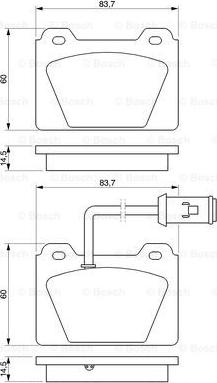 BOSCH 0 986 424 095 - Jarrupala, levyjarru inparts.fi