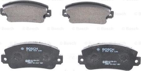 BOSCH 0 986 424 098 - Jarrupala, levyjarru inparts.fi