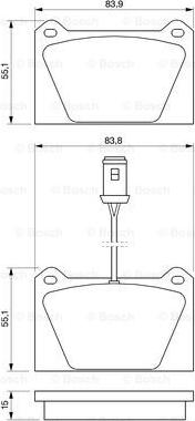 BOSCH 0 986 424 093 - Jarrupala, levyjarru inparts.fi