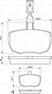 BOSCH 0 986 424 044 - Jarrupala, levyjarru inparts.fi