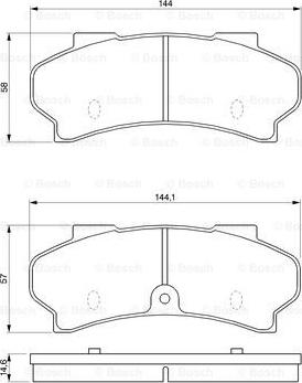 BOSCH 0 986 424 045 - Jarrupala, levyjarru inparts.fi