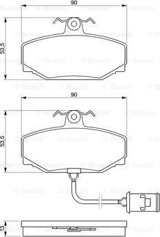 BOSCH 0 986 424 019 - Jarrupala, levyjarru inparts.fi