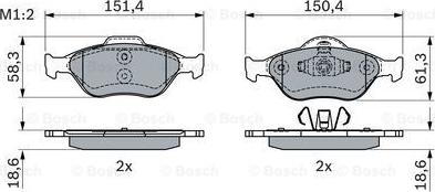 BOSCH 0 986 424 034 - Jarrupala, levyjarru inparts.fi