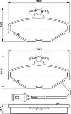 BOSCH 0 986 424 151 - Jarrupala, levyjarru inparts.fi