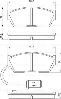 BOSCH 0 986 424 110 - Jarrupala, levyjarru inparts.fi