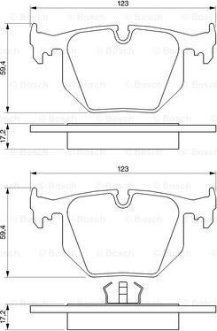 BOSCH 0 986 424 185 - Jarrupala, levyjarru inparts.fi