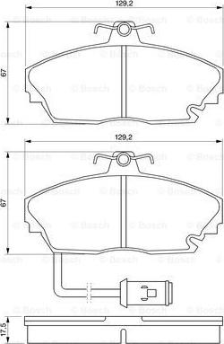 BOSCH 0 986 424 182 - Jarrupala, levyjarru inparts.fi