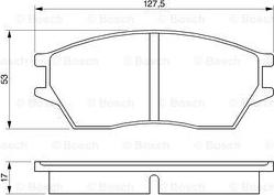 BOSCH 0 986 424 136 - Jarrupala, levyjarru inparts.fi