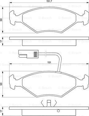 BOSCH 0 986 424 178 - Jarrupala, levyjarru inparts.fi