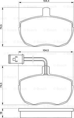 BOSCH 0 986 424 172 - Jarrupala, levyjarru inparts.fi