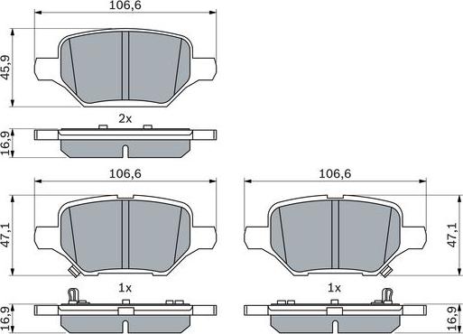 BOSCH 0 986 424 895 - Jarrupala, levyjarru inparts.fi