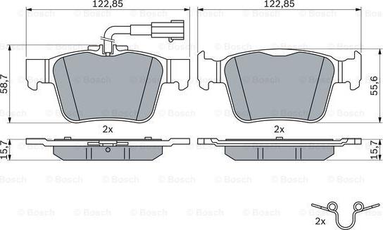 BOSCH 0 986 424 848 - Jarrupala, levyjarru inparts.fi