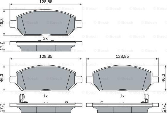 BOSCH 0 986 424 842 - Jarrupala, levyjarru inparts.fi