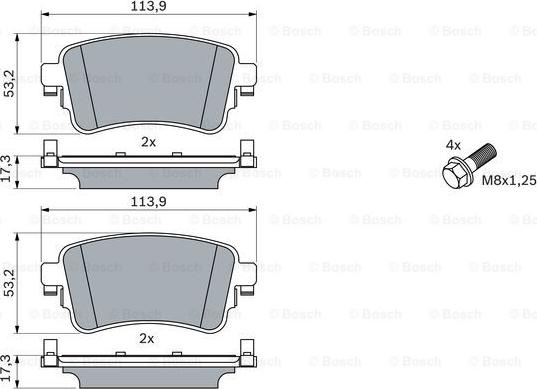 BOSCH 0 986 424 857 - Jarrupala, levyjarru inparts.fi