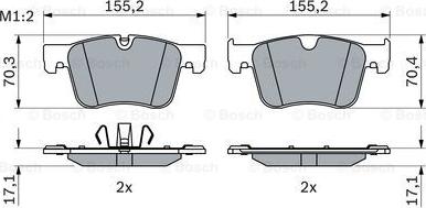 BOSCH 0 986 424 860 - Jarrupala, levyjarru inparts.fi