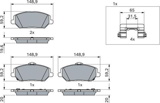 BOSCH 0 986 424 862 - Jarrupala, levyjarru inparts.fi