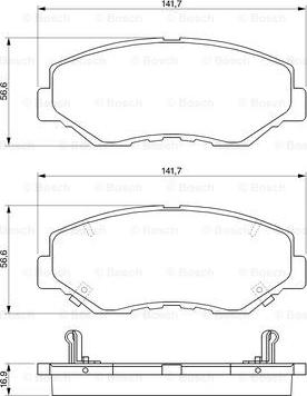 BOSCH 0 986 424 809 - Jarrupala, levyjarru inparts.fi