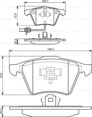 BOSCH 0 986 424 806 - Jarrupala, levyjarru inparts.fi