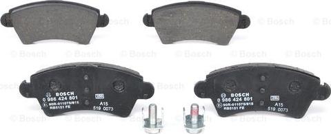 BOSCH 0 986 424 801 - Jarrupala, levyjarru inparts.fi