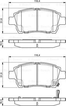 BOSCH 0 986 424 803 - Jarrupala, levyjarru inparts.fi