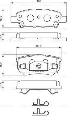 BOSCH 0 986 424 814 - Jarrupala, levyjarru inparts.fi