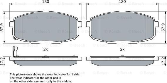 BOSCH 0 986 424 811 - Jarrupala, levyjarru inparts.fi