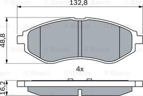 BOSCH 0 986 424 818 - Jarrupala, levyjarru inparts.fi