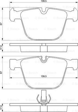 BOSCH 0 986 424 812 - Jarrupala, levyjarru inparts.fi