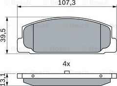 BOSCH 0 986 424 817 - Jarrupala, levyjarru inparts.fi