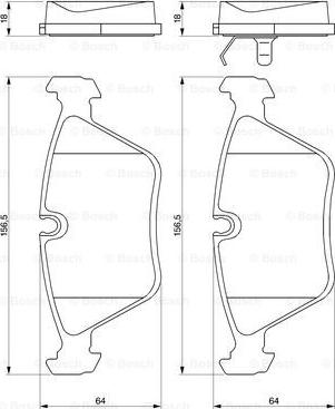 BOSCH 0 986 424 828 - Jarrupala, levyjarru inparts.fi