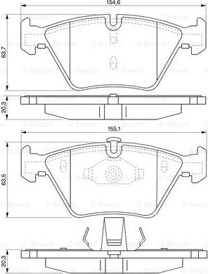 BOSCH 0 986 424 822 - Jarrupala, levyjarru inparts.fi