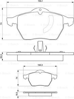 BOSCH 0 986 424 360 - Jarrupala, levyjarru inparts.fi