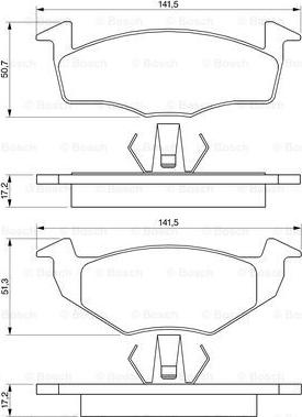 BOSCH 0 986 424 361 - Jarrupala, levyjarru inparts.fi