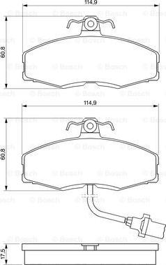 BOSCH 0 986 424 381 - Jarrupala, levyjarru inparts.fi