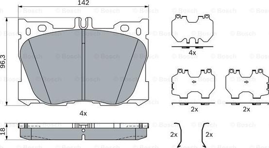 BOSCH 0 986 424 335 - Jarrupala, levyjarru inparts.fi